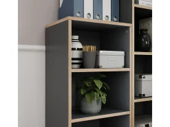 Librería antracita 40x30x100 tetrix