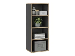 Librería antracita 40x30x100 tetrix
