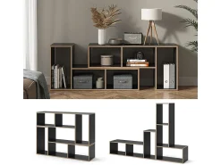 Librería antracita 112.8x30x56.4 tetrix
