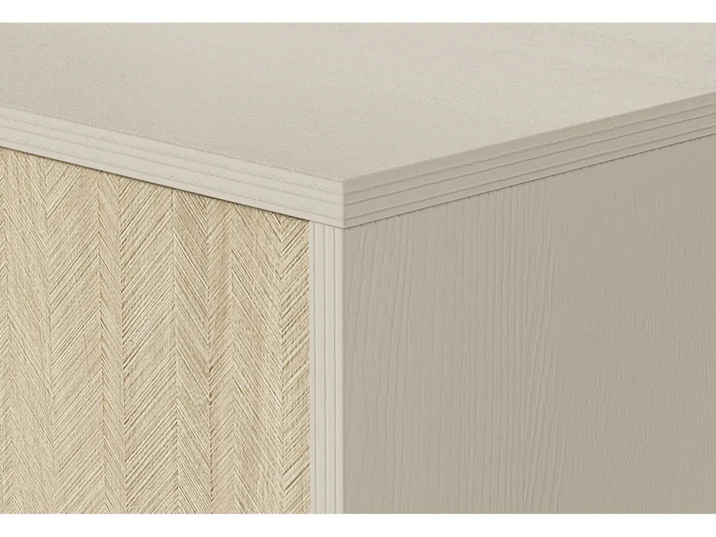 Librería: Beige Arena / Espiga Escandinava, patas de madera, 80 x 160 x 38 cm