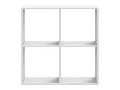 Librería blanca 68,5x32x68,5 cm madera contrachapada