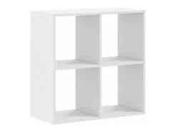 Librería blanca 68,5x32x68,5 cm madera contrachapada
