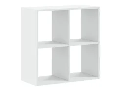 Librería blanca 68,5x32x68,5 cm madera contrachapada
