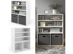 Librería blanco 72x30.6x90.2