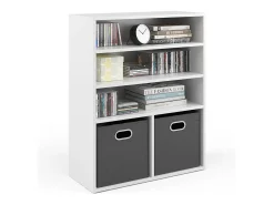 Librería blanco 72x30.6x90.2