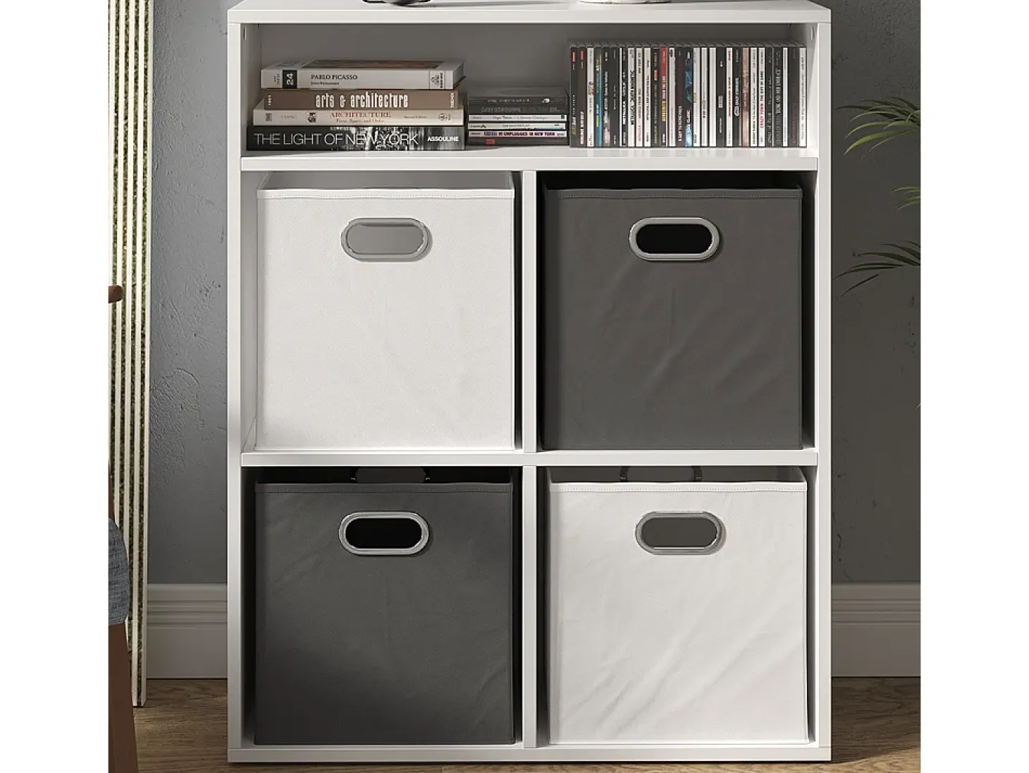Librería blanco 72x30.6x90.2