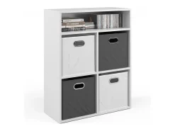 Librería blanco 72x30.6x90.2