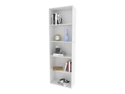 Librería blanco 60x30.4x190 bob