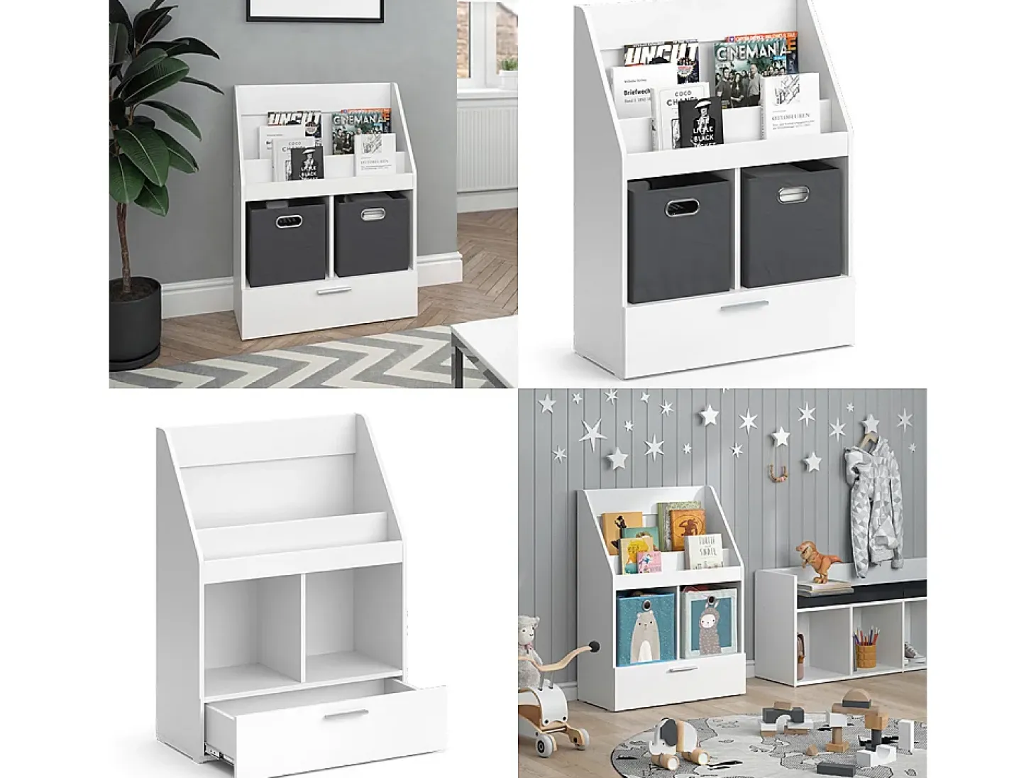 Librería blanco 72x31.2x96.2 luigi