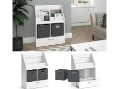 Librería blanco 72x31.2x96.2 luigi