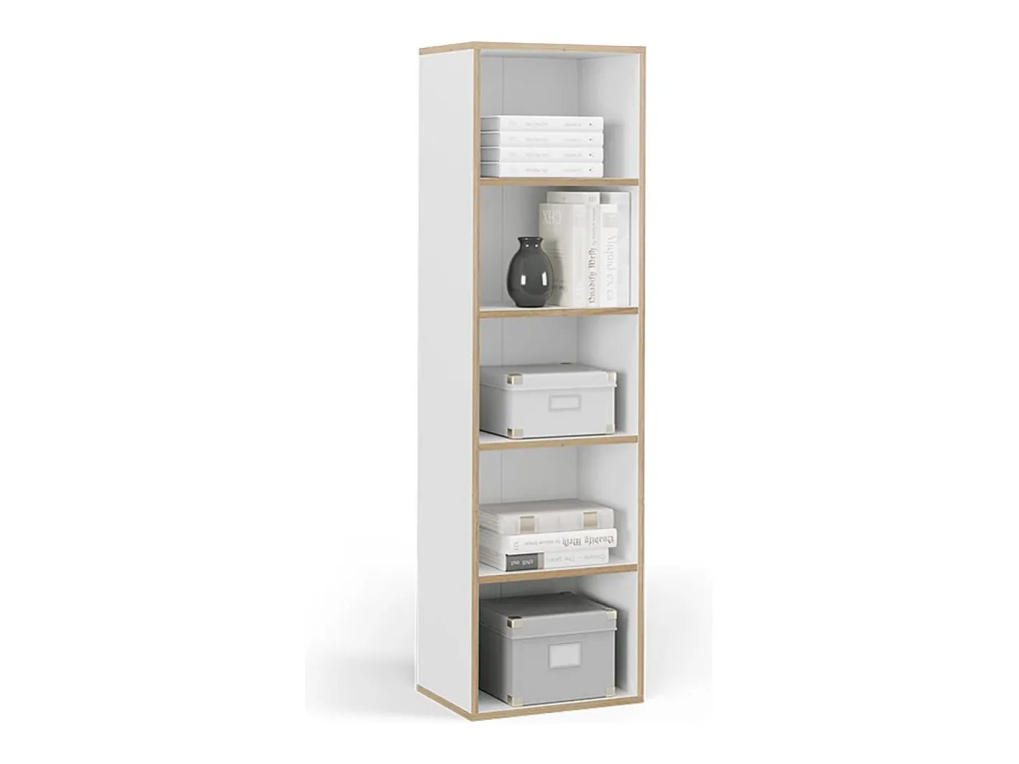Librería blanco 40x30x140 tetrix
