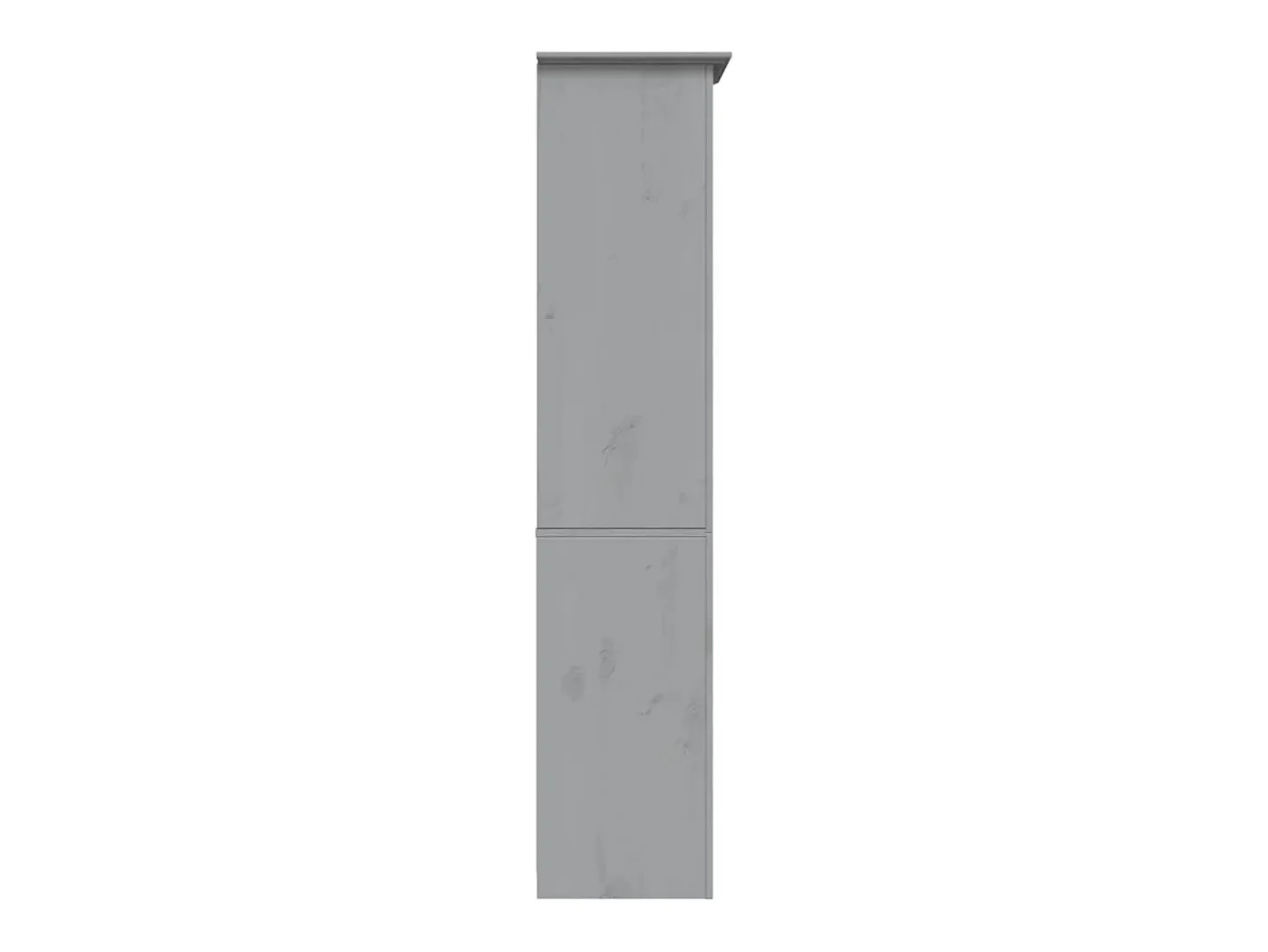 Librería BODO 5 estantes madera maciza pino gris 80x38x180 cm