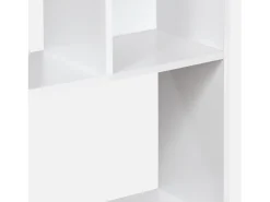 Librería con 5 baldas y 10 compartimentos blanco