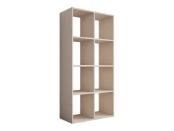 Librería con 8 compartimentos – color: cachemira – 147 × 74 × 30 cm, vertical u horizontal