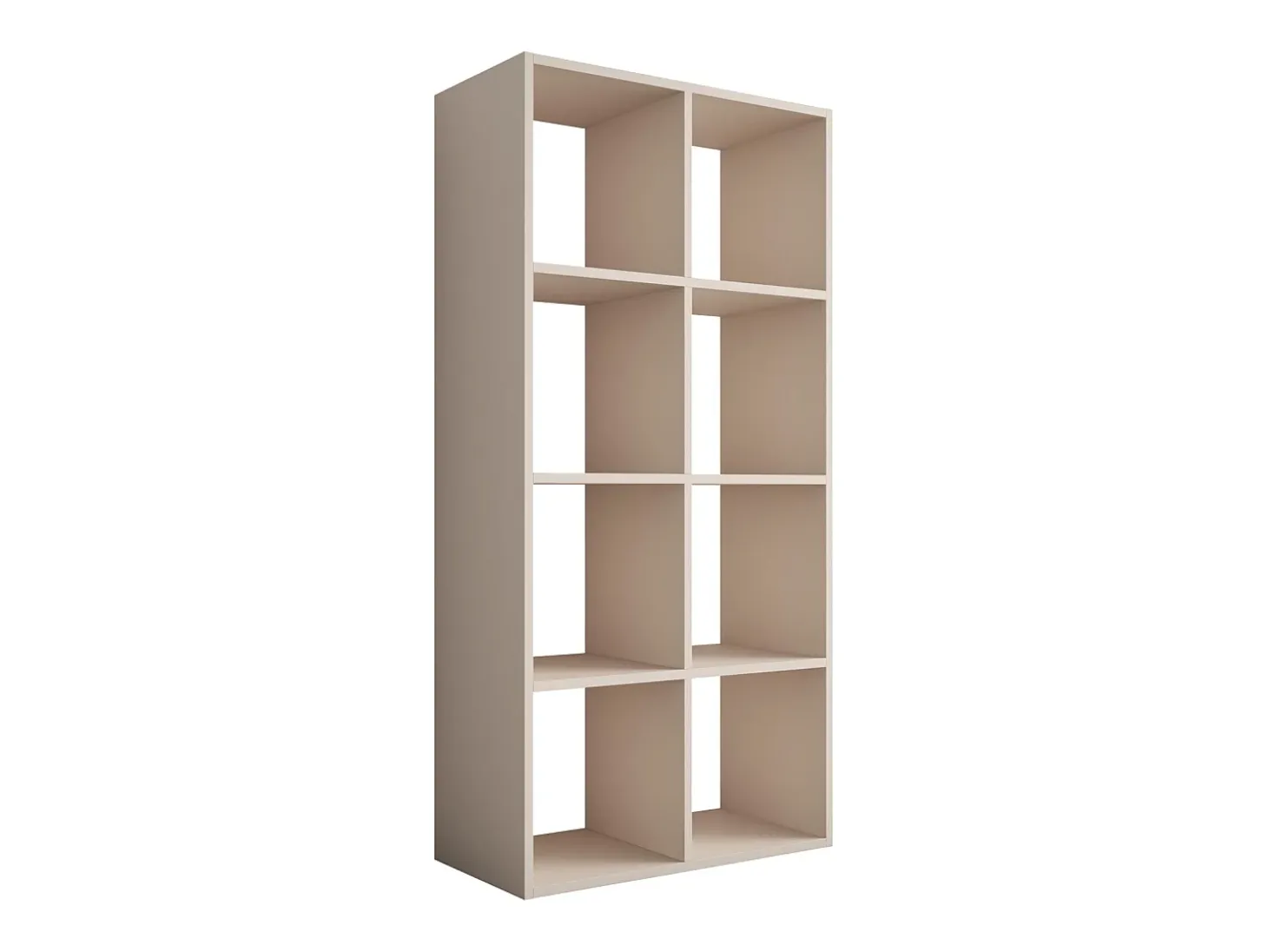 Librería con 8 compartimentos – color: cachemira – 147 × 74 × 30 cm, vertical u horizontal