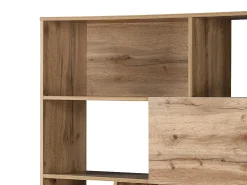 Librería con 2 puertas y 8 huecos - Natural claro - CEVANIA