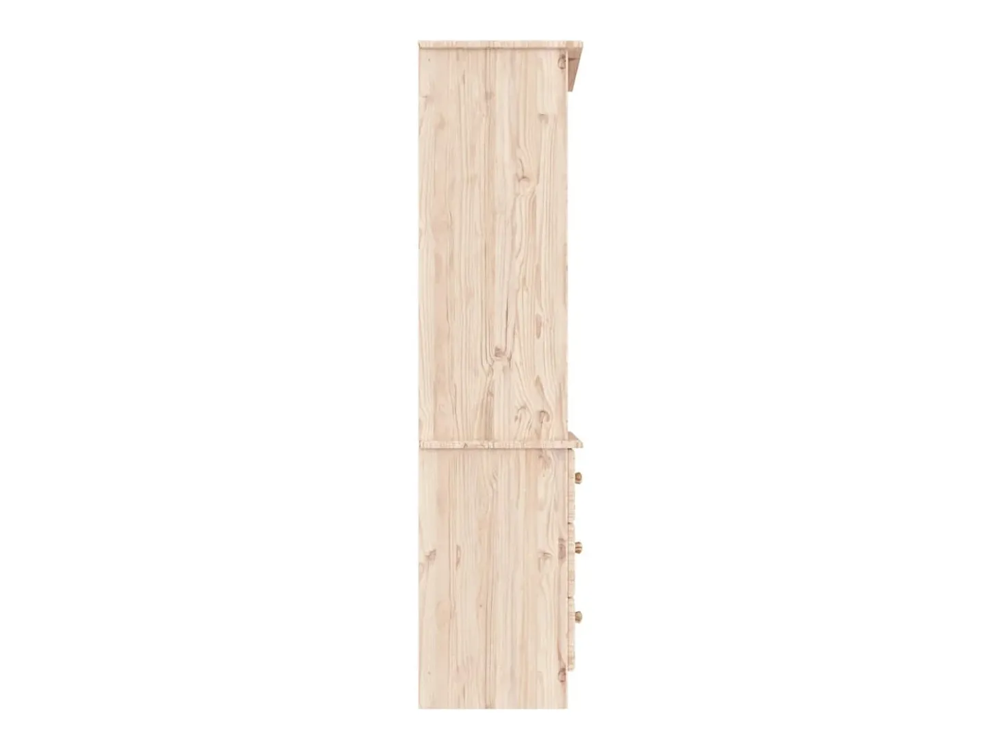 Librería con cajones ALTA madera maciza de pino 60x35x142 cm
