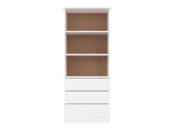 Librería con cajones ALTA madera de pino blanco 60x35x142 cm
