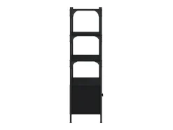 Librería de 3 estantes madera ingeniería negro 70x30x109,5 cm