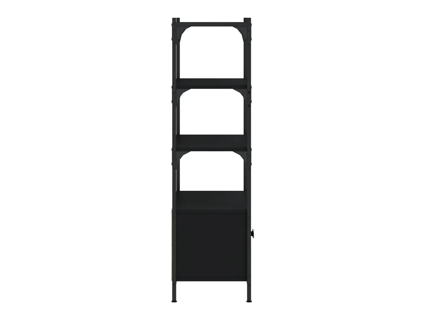Librería de 3 estantes madera ingeniería negro 70x30x109,5 cm