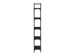 Librería de 5 estantes madera ingeniería negro 60,5x24x166,5 cm