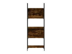 Librería de 5 estantes madera roble ahumado 60,5x24x166,5 cm