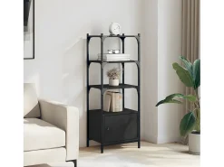Librería de 3 estantes madera ingeniería negro 41x30x109,5 cm