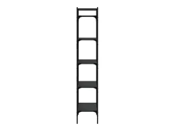 Librería de 5 estantes madera de ingeniería negro 56x31,5x174cm