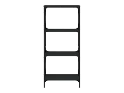 Librería de 4 estantes madera ingeniería negro 59x35x132 cm