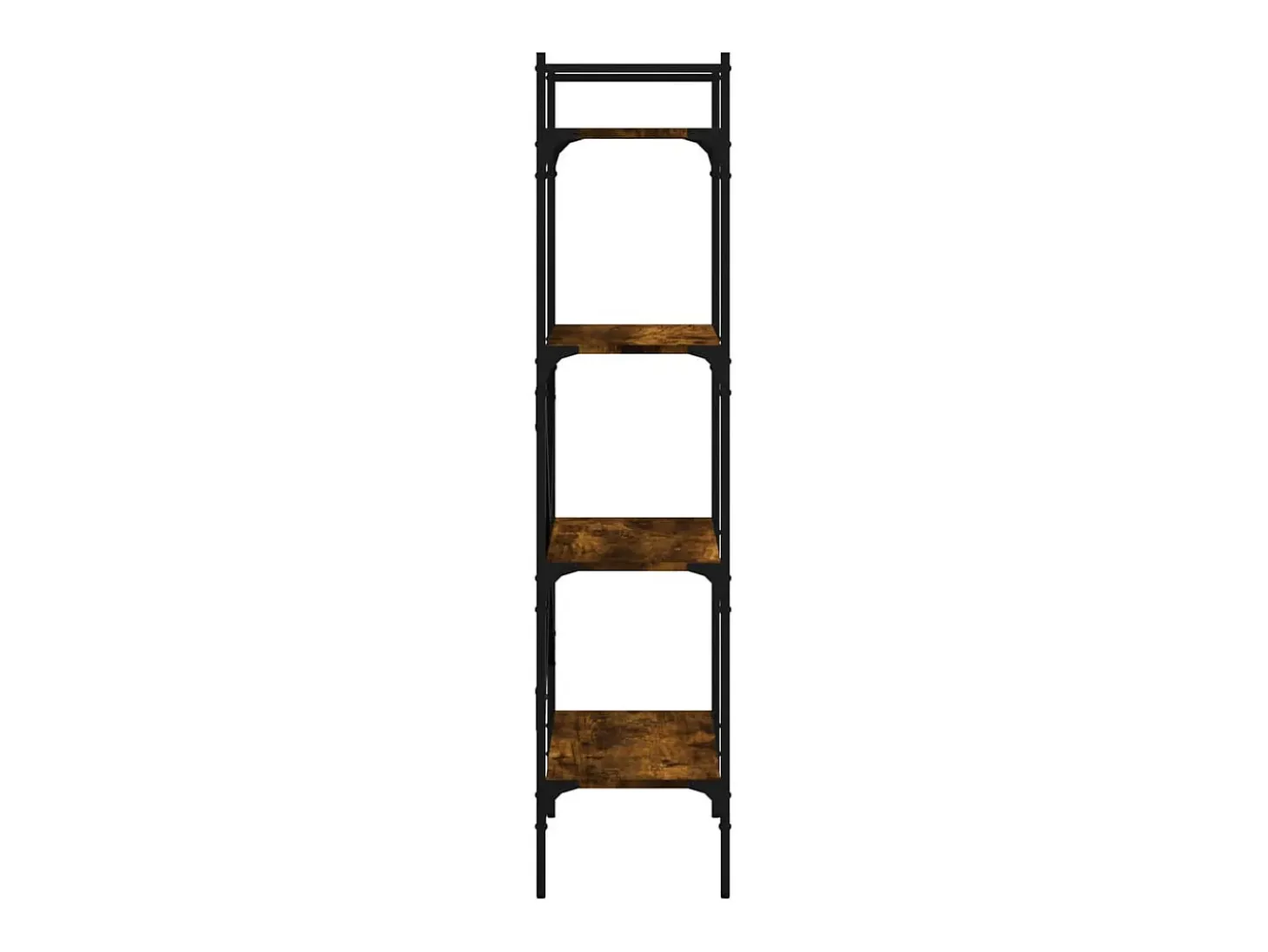 Librería de 4 estantes madera roble ahumado 56x31,5x174 cm