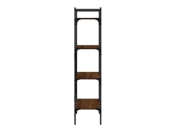 Librería de 4 estantes madera marrón roble 56x31,5x138,5 cm