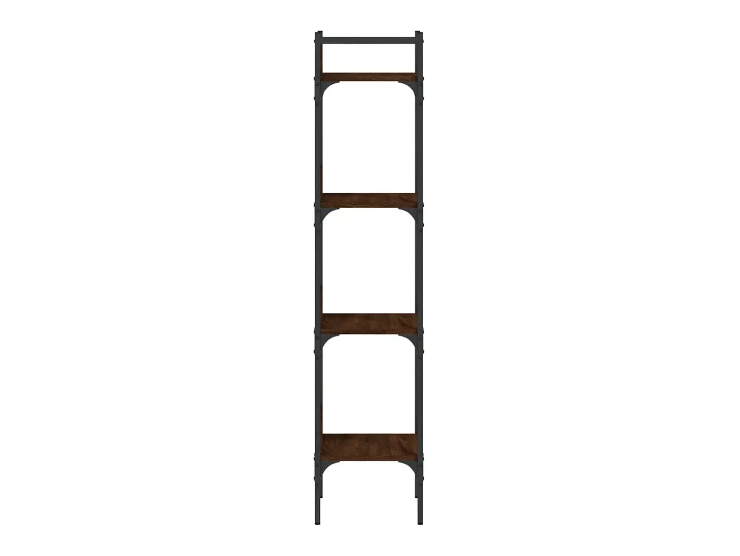 Librería de 4 estantes madera roble marrón 35x30x138,5 cm