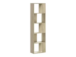 Librería de 5 niveles madera roble Sonoma 45x23,5x162,5 cm