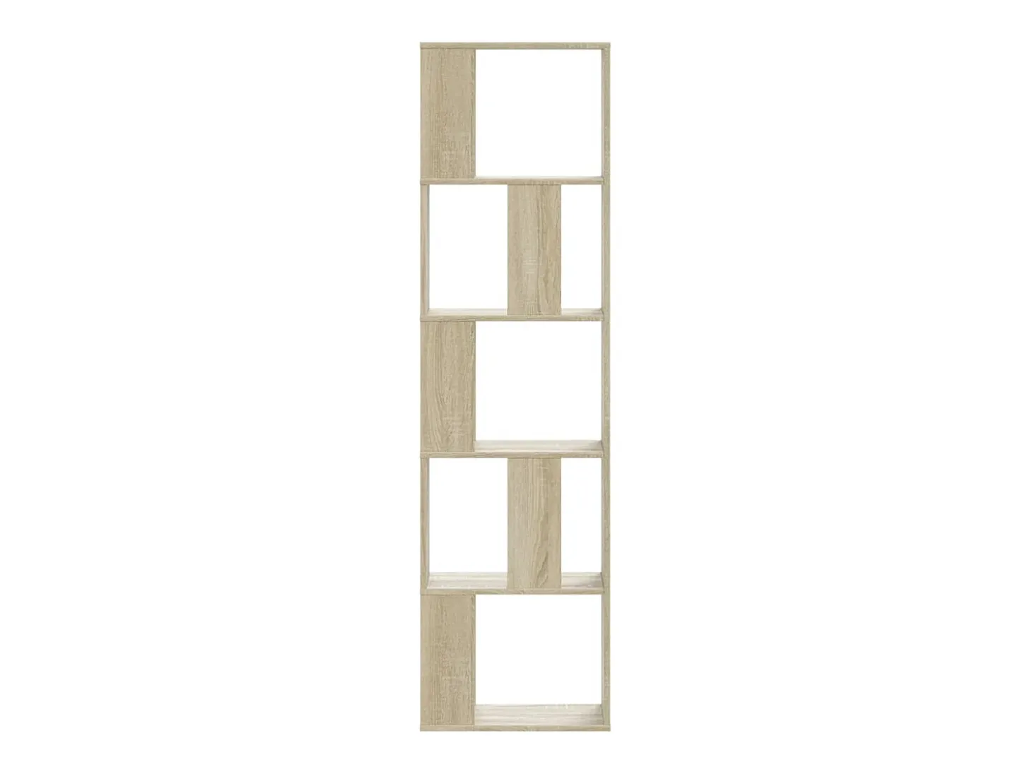 Librería de 5 niveles madera roble Sonoma 45x23,5x162,5 cm