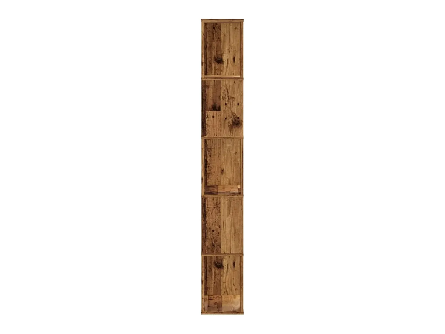 Librería de 5 niveles madera color envejecido 45x23,5x162,5 cm