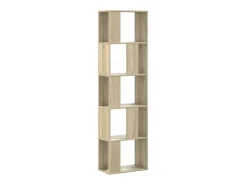 Librería de 5 niveles madera roble Sonoma 45x23,5x162,5 cm ES203974