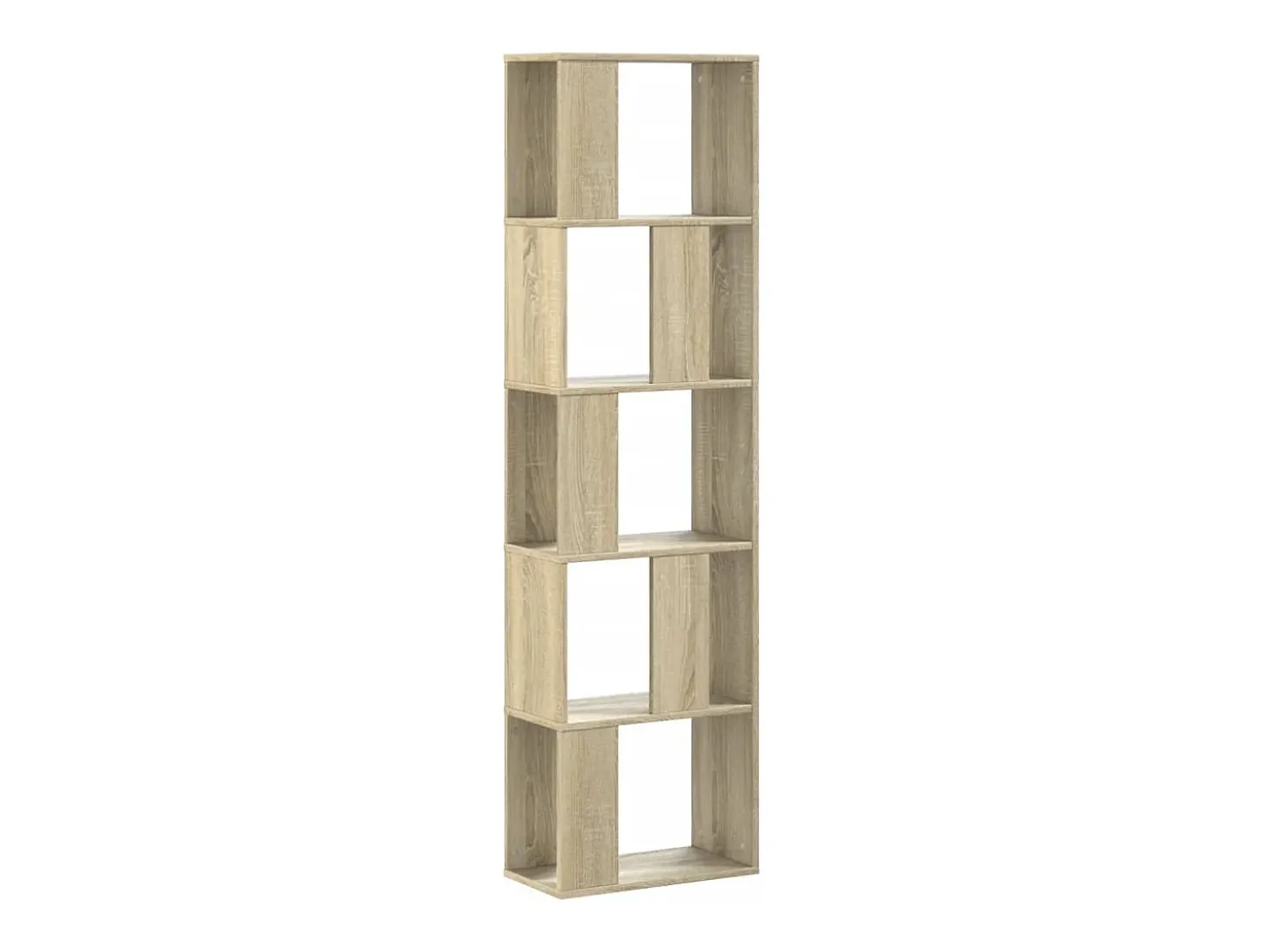 Librería de 5 niveles madera roble Sonoma 45x23,5x162,5 cm ES203974
