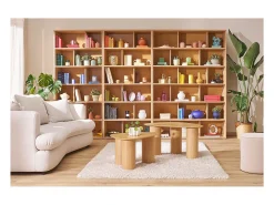 Librería de diseño acabado roble 140 cm EPURE