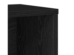 Librería de madera contrachapada roble negro 60x24x76,5 cm
