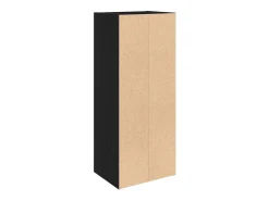 Librería de madera contrachapada roble negro 31x24x77 cm