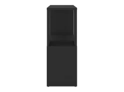 Librería de madera contrachapada negro 60x24x63 cm