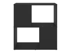 Librería de madera contrachapada negro 60x24x63 cm