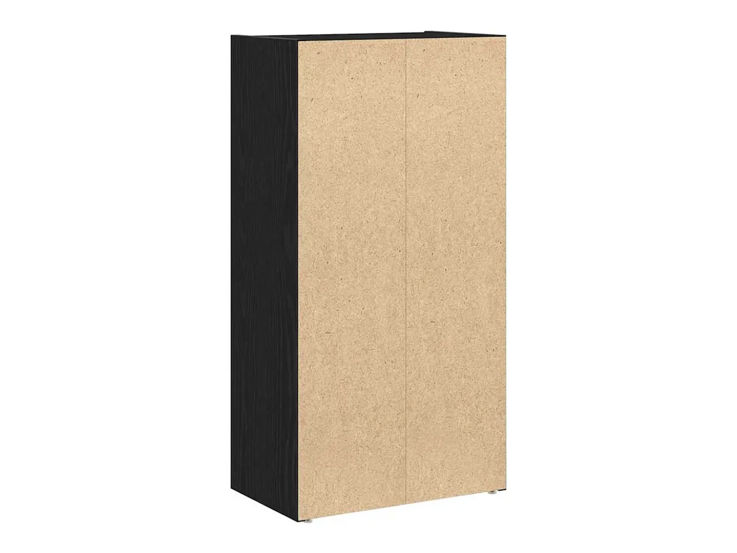 Librería de madera contrachapada roble negro 40x24x77 cm