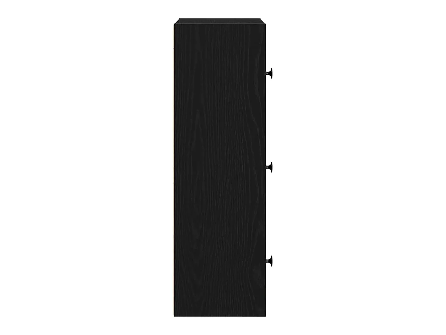 Librería de madera contrachapada roble negro 40x24x77 cm