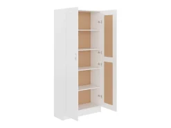 Librería de madera de ingeniería blanco 82,5x30,5x185,5 cm