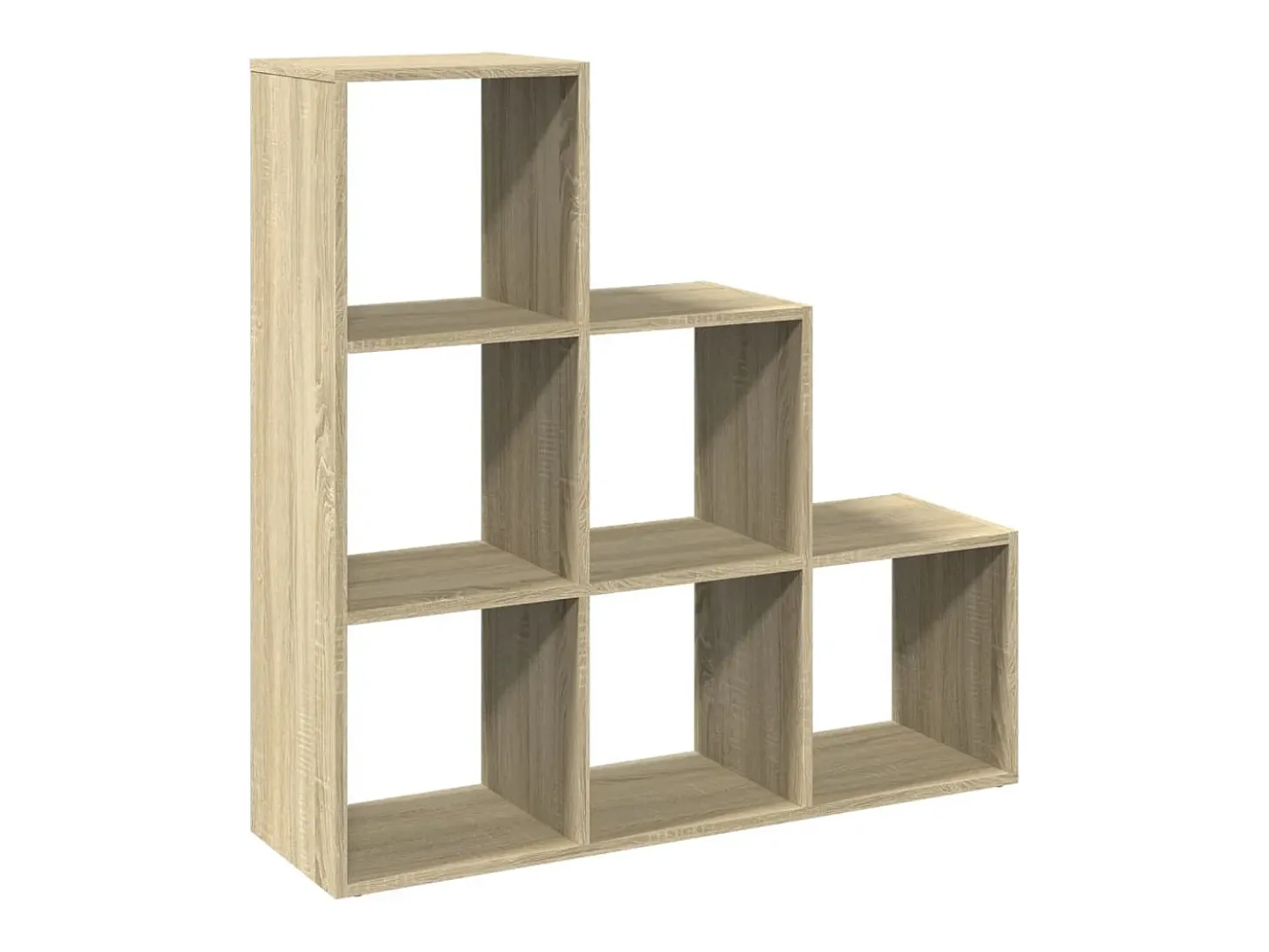Librería divisor 3 niveles madera roble Sonoma 99x29x99 cm