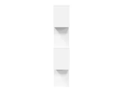 Librería divisor 4 niveles madera ingeniería blanco 70x24x129cm