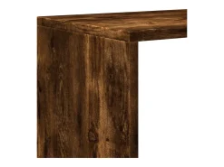 Librería divisor 3 niveles madera roble ahumado 99x29x99 cm