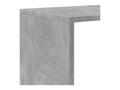 Librería divisor 3 niveles madera gris hormigón 99x29x99 cm