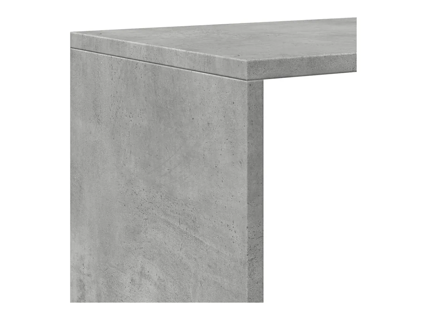 Librería divisor 3 niveles madera gris hormigón 99x29x99 cm